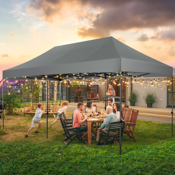 HOTEEL 10' x 20' Canopy Tent EZ Pop Up Party Tent Portable Instant