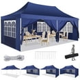 thumbnail image 1 of HOTEEL 10' x 20' Pop up Canopy Tent, Heavy Duty Waterproof Commercial Instant Gazebo, Outdoor Canopy for Party,Wedding,Event,Backyard,Blue, 1 of 10