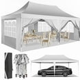 thumbnail image 1 of HOTEEL 10' x 20' Pop up Canopy Tent,Heavy Duty Waterproof Commercial Instant Gazebo,Outdoor Canopy for Party,Wedding,Event,Backyard,White, 1 of 12