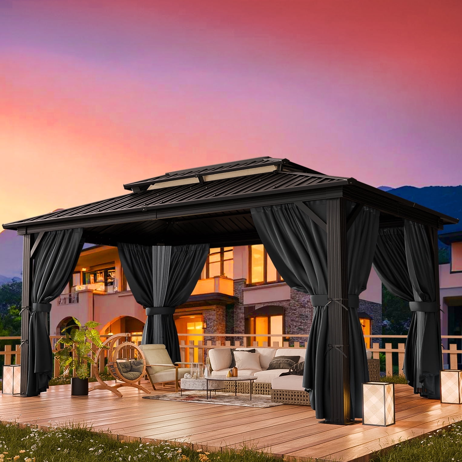 HOTEEL 10'x12' Hardtop Gazebo, Outdoor S