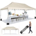 thumbnail image 1 of HOTEEL 10'x20' Pop Up Canopy Tent,Outdoor Canopy with Wheeled Bag,for Parties,Wedding,Backyard,Camping,Khaki, 1 of 8