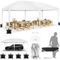 thumbnail image 1 of HOTEEL 10'x20' Pop up Canopy,Waterproof Outdoor Commercial Instant Tent,for Parties Beach Camping Event Shelter Wedding,White, 1 of 8