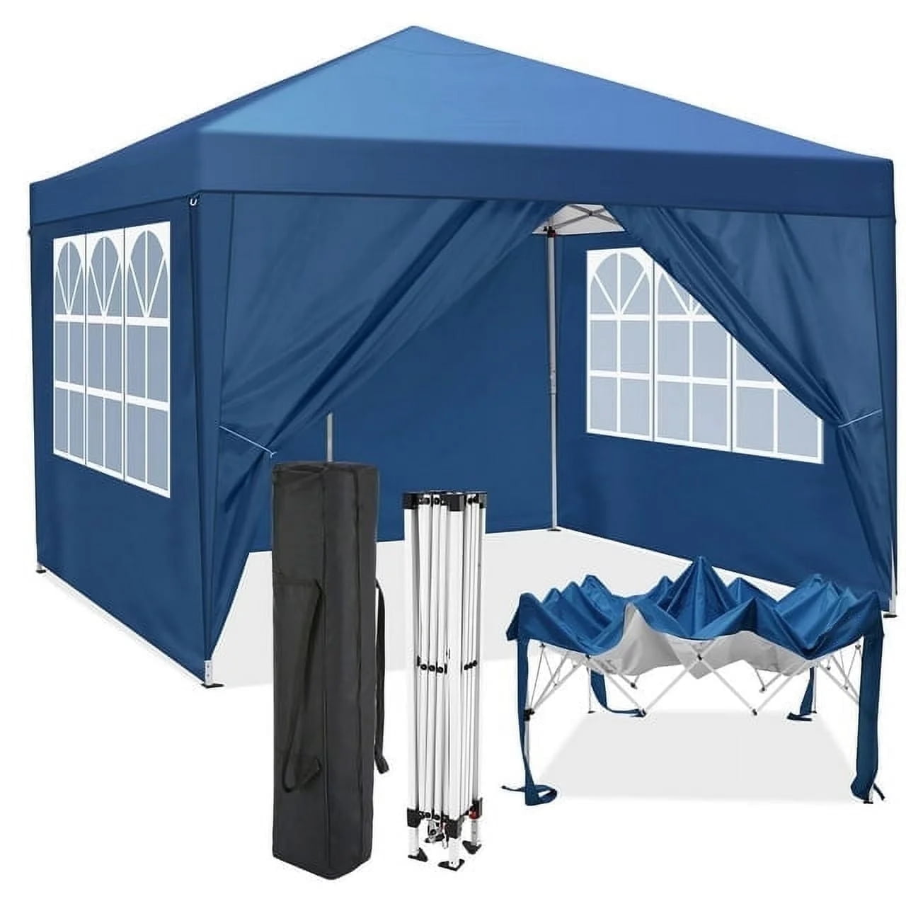 Free Shipping! COBIZI 10x10 Pop-up Canopy Tent with 4 Side Walls ...