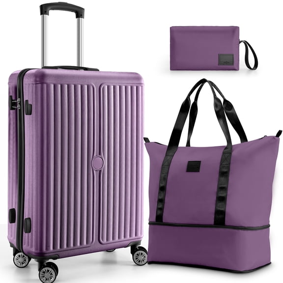 HOTEEL 3-Piece Hardside Luggage Set-Lightweight Travel Suitcases with TSA Lock&360°Spinner Wheels