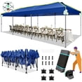 thumbnail image 1 of HOTEEL 10x30 EZ Pop Up Canopy, One Push Setup Glow Party Tent for Commercial, Waterproof UPF50+ Wedding Tent with Wheeled Bag & Air Vent, Dark Blue, 1 of 10