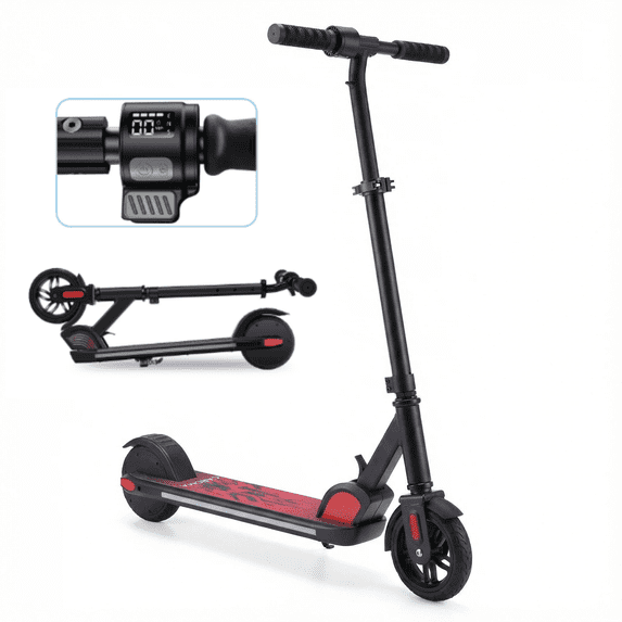SANOPY 150W Electric Scooter for Kids Ages 6-14, Adjustable Speed &Height,up to 10 mph, Max Load 132lbs,LED Display,Colorful Lights,Ideal Gifts for Kids,UL2272 Certified