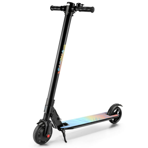SANOPY 250W Electric Scooter Adults,20Miles Range & 15.5 Mph, 6.5" Solid Tires,Max Load 220 Lbs,Commuting E Scooter,Black