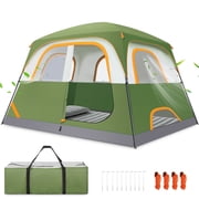 COBIZI 4-6-8 Person Blackout Camping Tent, Instant Family Tents, Easy Setup Tents for Camping with Rainfly Water-Resistant, Green