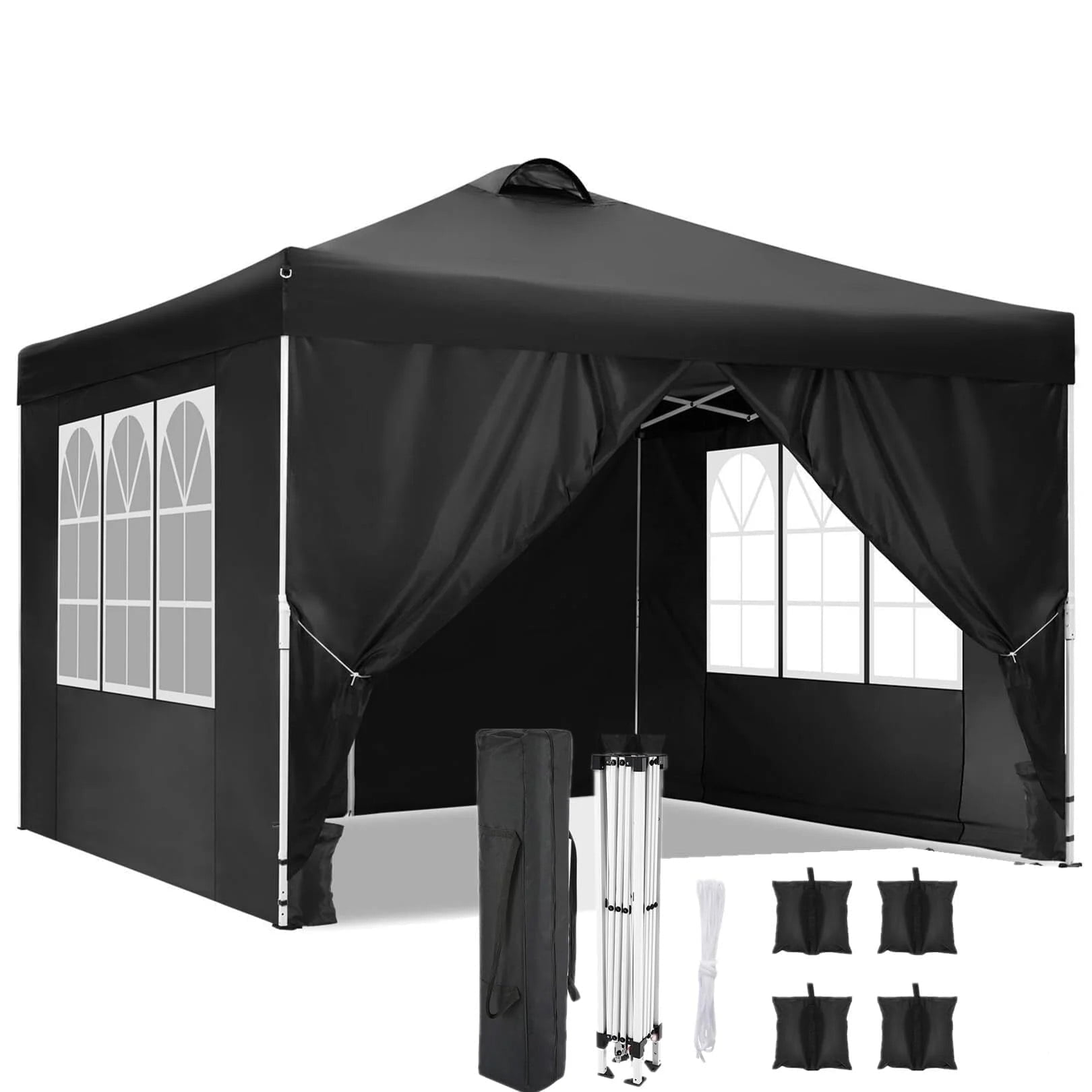Towallmark Gazebos for Gardens,Pop-Up Screen Tent Gazebo, 12