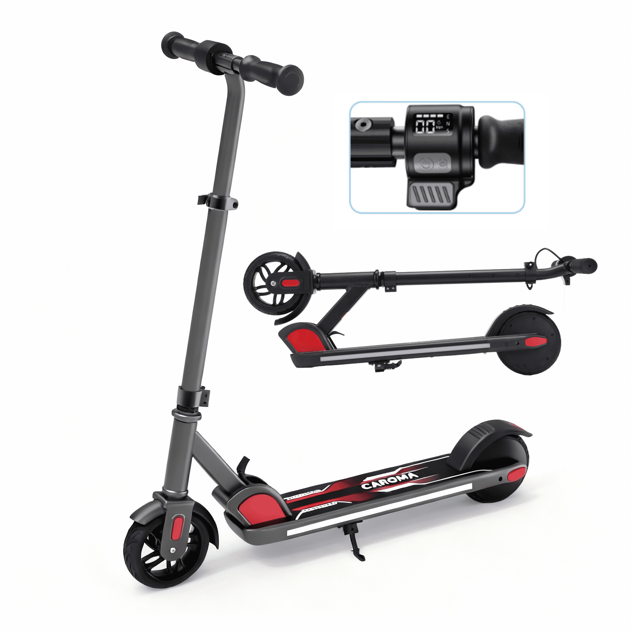 SANOPY E32/E35 Electric Scooter for Kids, Max 10 Mph & 7 Miles, 150W Kids Electric Scooter Ages 6-12, Colorful LED Lights, Portable E Scooter Boys & Girls,UL2272 Certified, Blue