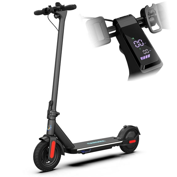 SANOPY Electric Scooter, 500W Motor, 25 Miles Range & 20Mph, 10" Solid Tires Electric Scooter Adults, Foldable Commuting E Scooter with Cruise Control, Dual Braking System & Shock Absorption