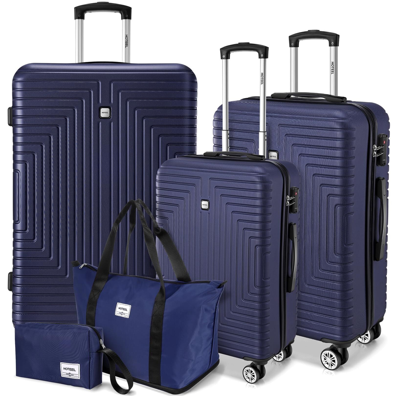 Luggage Sets, Durable Hard Shell 3 Piece 3-Piece Set-20/24