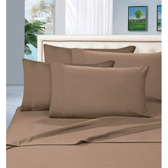 HOTEL 1500 Series Bedding Collection Deep Pocket, Wrinkle & Fade Resistant,,Comfortable,Extremely Durable, Split King, Taupe