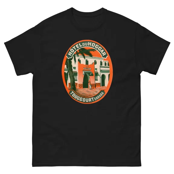 HOTEL DU HOGGAR TONGGOURT SAHARA VINTAGE TRAVEL TEE DESIGN