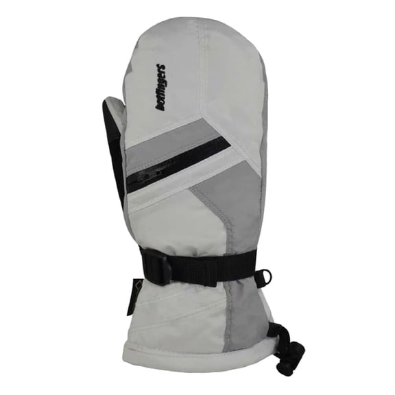 HOTFINGERS Clipper GT Ladies Waterproof Mittens, Color: White/Light Gray, Size: M