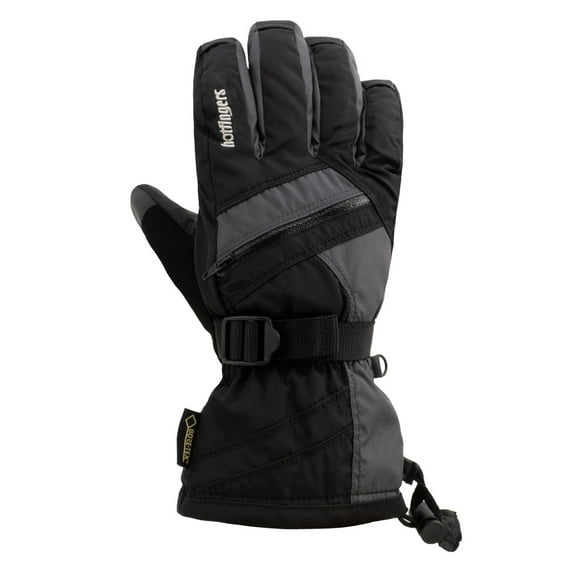 HOTFINGERS Men's Clipper GT Mountain Expedition Fabric Gloves, Color: Black/Dark-Gray, Size: M