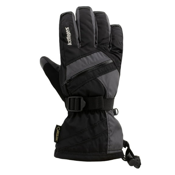 HOTFINGERS Men's Clipper GT Mountain Expedition Fabric Gloves, Color: Black/Dark-Gray, Size: S