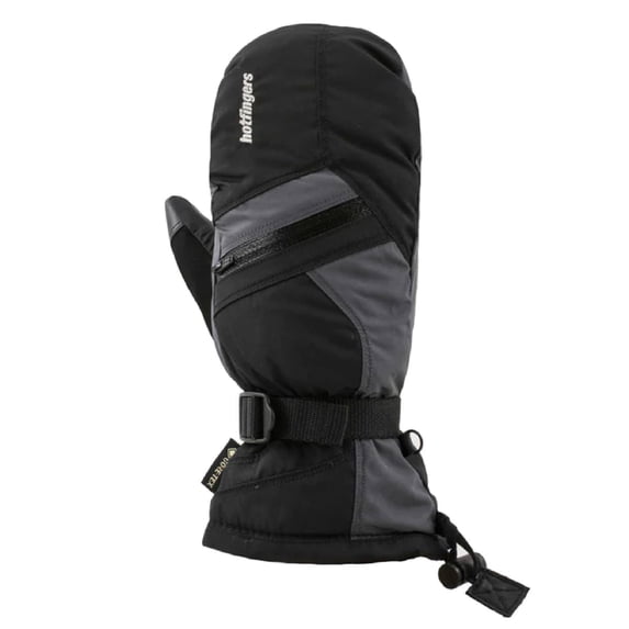 HOTFINGERS Men's Clipper GT Waterproof Mittens, Color: Black/Dark Gray, Size: M