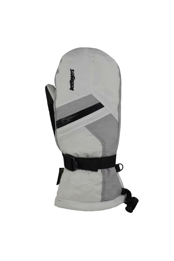 Men's Clipper GT Waterproof Mittens, Color: White/Light Gray, Size: M