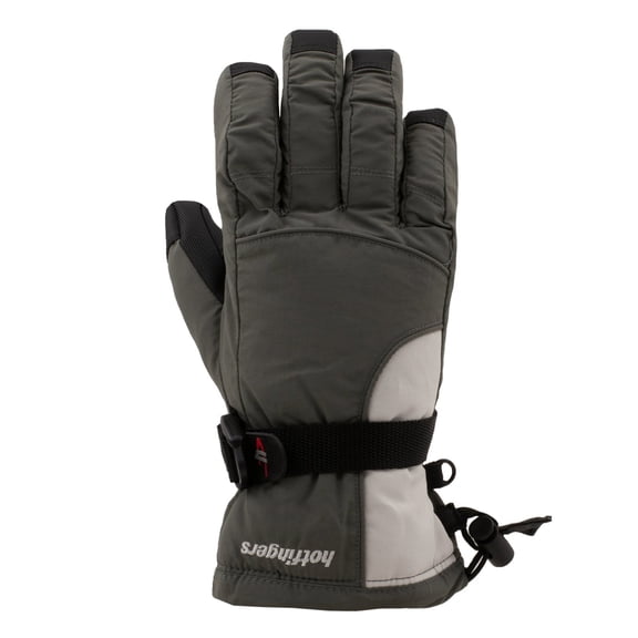 HOTFINGERS Men's Rip-N-Go ll Alpine Sport Fabric Gloves, Color: Dark Gray and Light Gray, Size: S