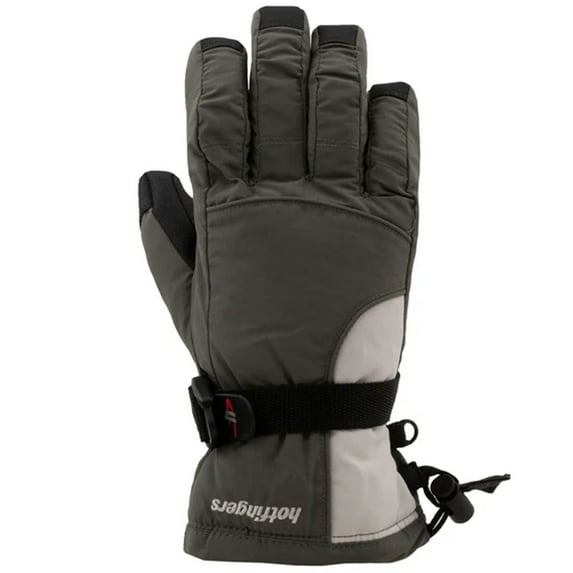 HOTFINGERS Rip-N-Go ll Ladies Alpine Sport Fabric Gloves, Color: Dark Gray and Light Grayy, Size: L