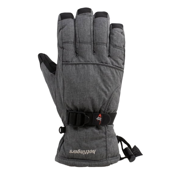 HOTFINGERS Rip-N-Go ll Ladies Alpine Sport Fabric Gloves, Color: Dark Heather Gray, Size: L