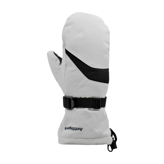 HOTFINGERS Snow-Line Ladies Waterproof Mittens, Color: White/Black, Size: S