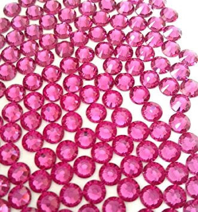 HOTFIX Fuchsia Hot Pink Crystal Rhinestones Flatback 144 SWAROVSKI 4.8mm  20ss ss20 