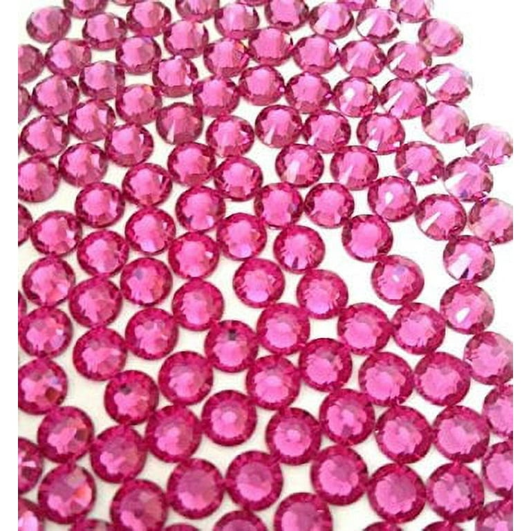 Flatback Neon Hot Pink Glass Rhinestones — Diamond Fire Rhinestones