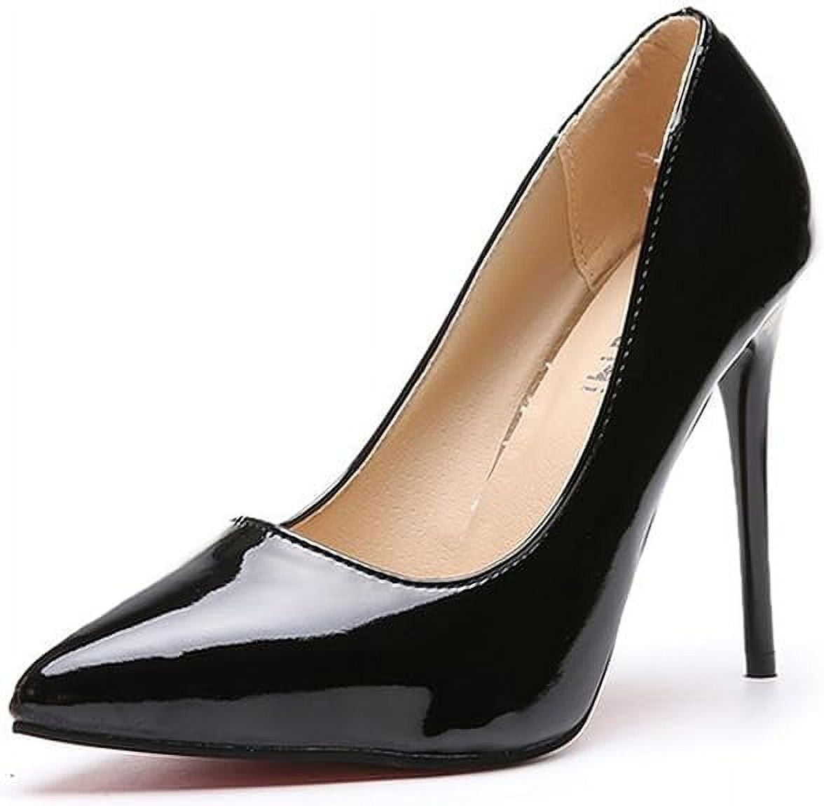 HOTIE 2024 Women's Pumps Pointy Closed Toe Stiletto High Heels Slip on