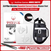 Hotline Games For Basilisk Ultimate Wireless Gaming Mouse, 2 Sets of Mouse Feet, White, New
