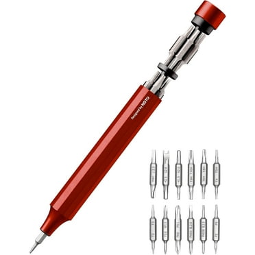 HOTO 24 in 1 Precision Screwdriver Set, Pen Shape Manual Screwdriver - Red