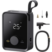 HOTO Portable Electric 120PSI Tire Inflator with 12V Motor, Cordless Air Compressor with Digital Display for Car and Bike