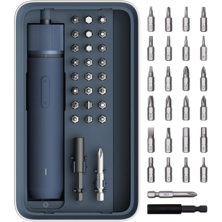 HOTO Electric Screwdriver Kit 25-Piece Upgraded Bit Set 3.6V
