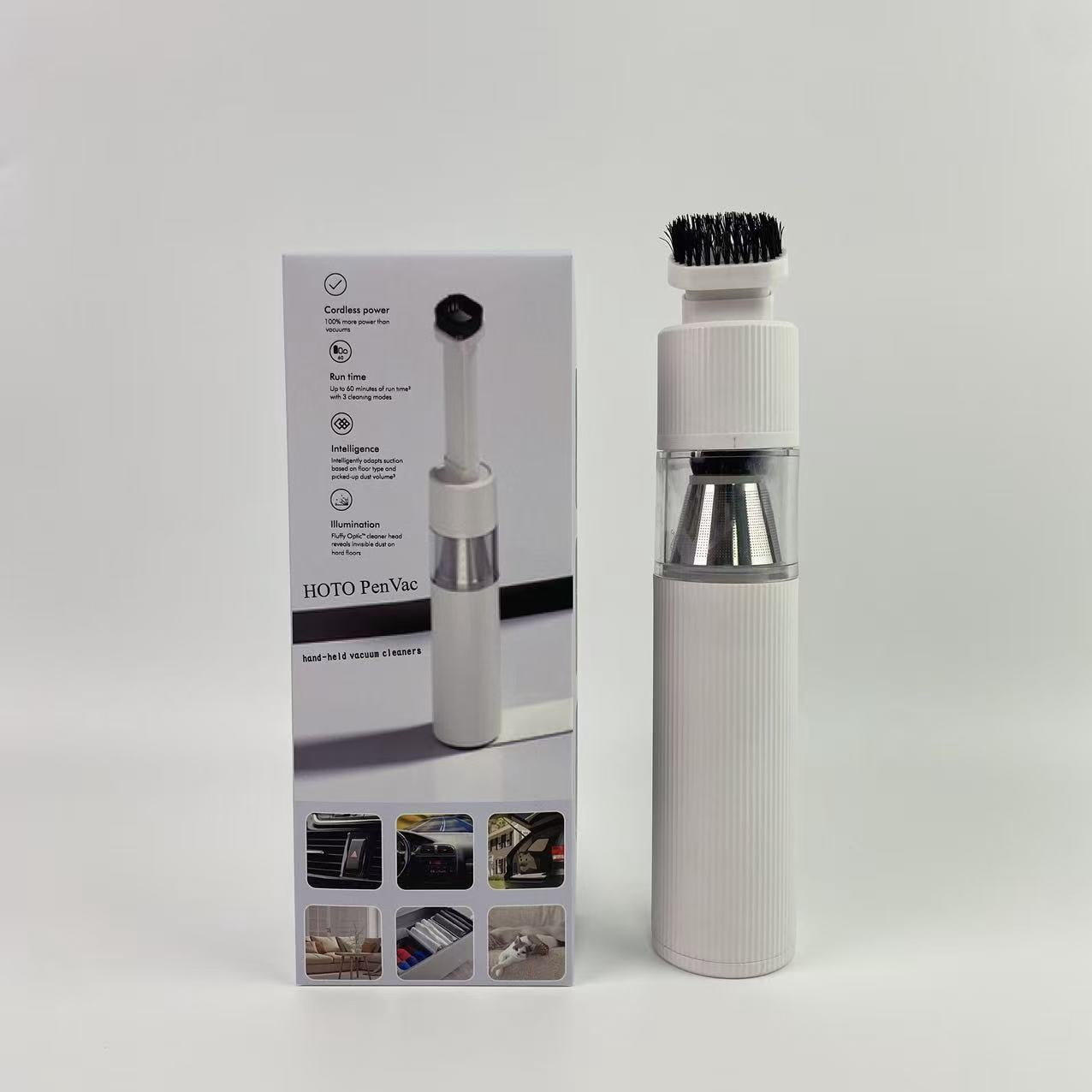 HOTO PenVac hand-held vacuum cleaners,Handheld Vacuum Cordless Rechargeable, 1.65 Pounds Car Vacuums Light Weight, Cordless Rechargeable with Washable Filter