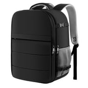 HOTOR Travel Backpack, Carry On for Men and Women, 15.6” Laptop, Black