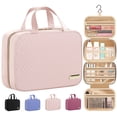 thumbnail image 1 of HOTOR Travel Toiletry Bag for Women & Men, Spacious Hanging Hook Makeup Bag for Travel Essentials, Pale Pink, 1 of 6