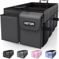 thumbnail image 1 of HOTOR Trunk Organizer for Car and SUV - Large-Capacity Car Organizer with Multiple Compartments, Foldable Car Organization for Car Accessories, Tools, Sundries, Large, Black, 1 of 2