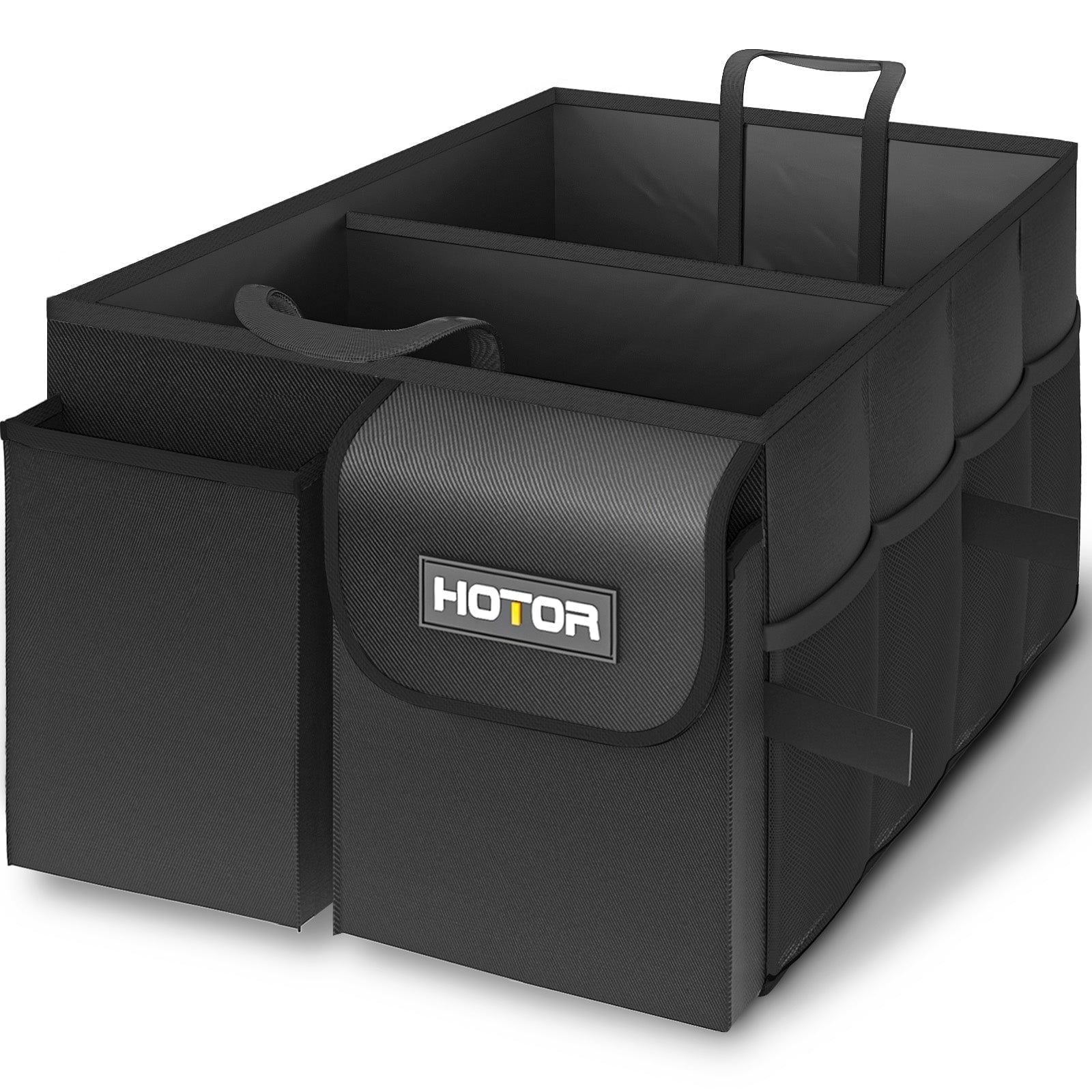 Walmart promo code:  HOTOR Trunk Organizer for SUV - 2 Compartments & 6 Pockets Trunk Organizer for Car, Car Organizers and Storage