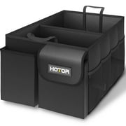 HOTOR Trunk Organizer for SUV - 2 Compartments & 6 Pockets Trunk Organizer for Car, Car Organizers and Storage