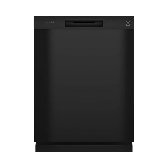 Hotpoint HDF310PGRBB 60 dBA Black Front Control Dishwasher
