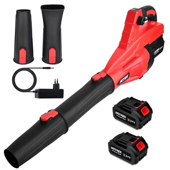 HOTREE Cordless Leaf Blower, 170 MPH 600 CFM Electric Blower with 8 Speeds, 22.0Ah Batteries and Charger, Lightweight for Yard, Patio and Dust Cleaning