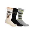 thumbnail image 1 of HOTSOX® Men's Big & Tall Crew "What the Buck" Socks, 3-pack, 1 of 5