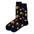 thumbnail image 1 of HOTSOX Mens Navy Novelty Print Camping Motif Crew Socks 6-12.5, 1 of 1