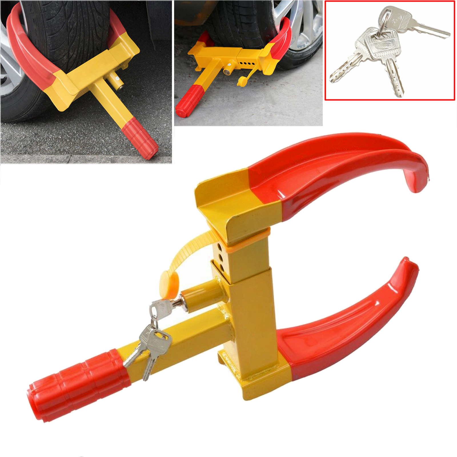 HOTSYSTEM Wheel Lock Clamp Boot Tire Claw Trailer Car ATV Truck 31708