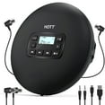 HOTT CD204 Portable CD Player, CD Walkman with Headphones, Personal