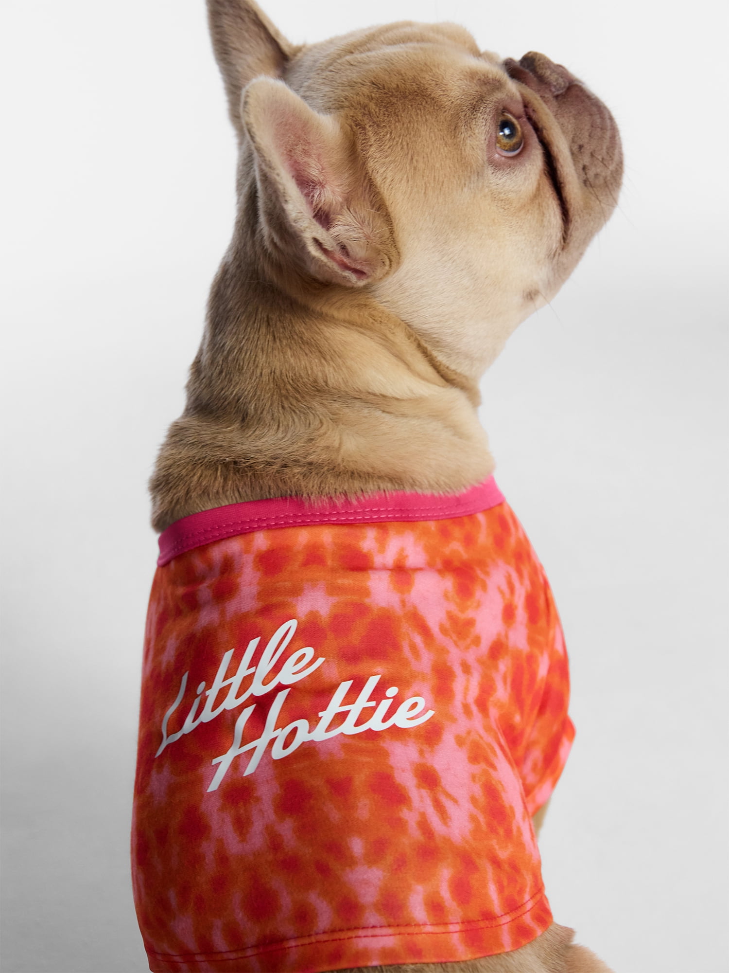 Hot Dog Summer By Megan Thee Stallion Little Hottie Dog T-shirt, Pink and Orange, Large