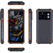 HOTWAV Cyber 13 Outdoor Mobile Phone, 16GB 128GB/1TB TF Rugged Smartphone, Android 14, 10800mAh Battery,Black
