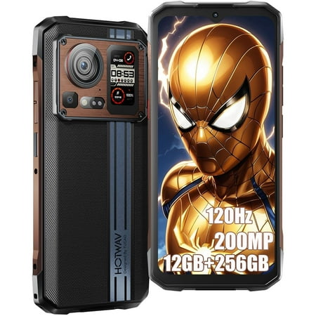 HOTWAV Cyber 15 Rugged Smartphone 24GB+256GB Dual Screen 200MP+32MP+24MP 120Hz 33W GPS/NFC/IP68IP69K