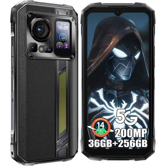 HOTWAV Hyper 7 Pro 5G Rugged Smartphone 36GB+256GB Android 14 10800mAh 120Hz 200MP+24MP Night Vision